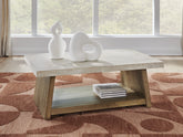 Orleans Furniture - Ashley Furniture - Brendalhouse Coffee Table - Rectangular Cocktail Table / Light Brown - T642-1